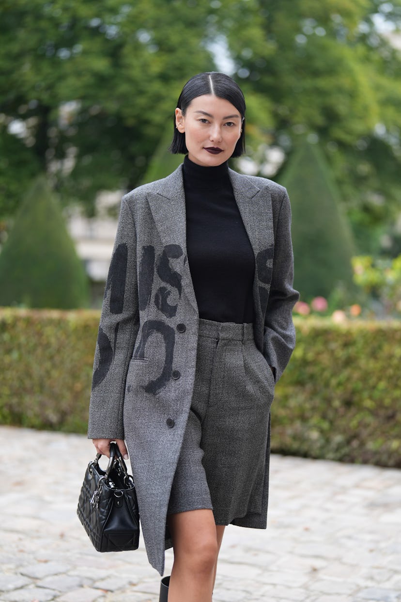 look beauté street style de la fashion week de paris printemps/été 2025 