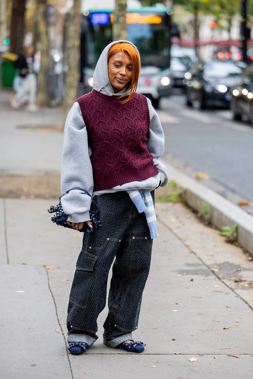 looks beauté street style de la fashion week de paris printemps/été 2025 