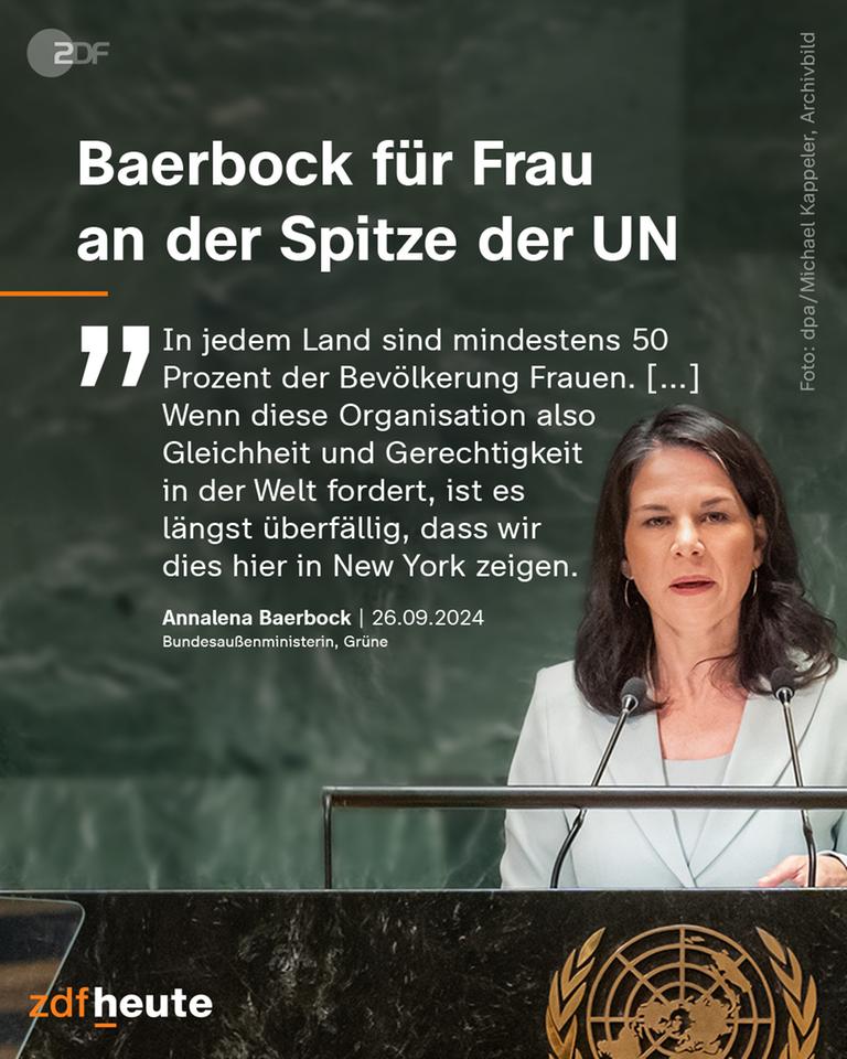 Annalena Baerbock à l'Assemblée générale de l'ONU