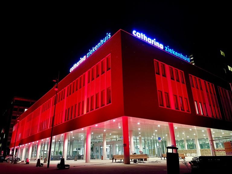 L'hôpital Catharina d'Eindhoven a également été illuminé