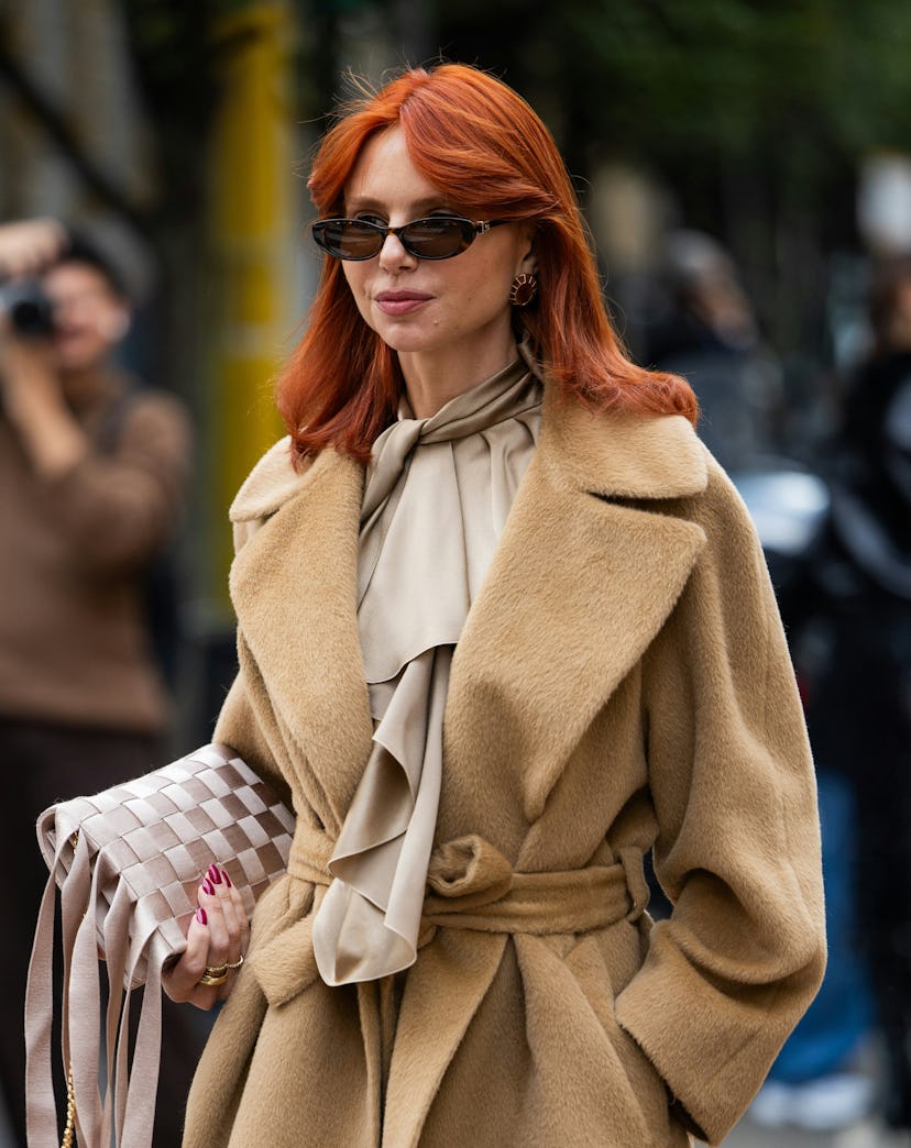 looks beauté street style de la fashion week de milan printemps/été 2025