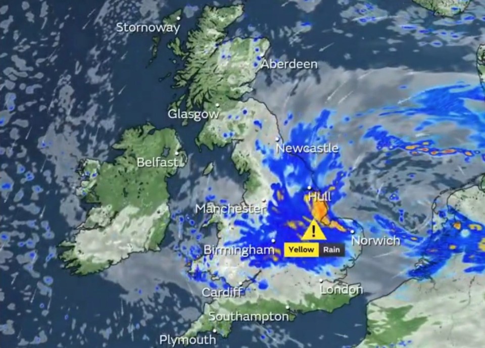 La pluie trempera les East Midlands et l’East Anglia