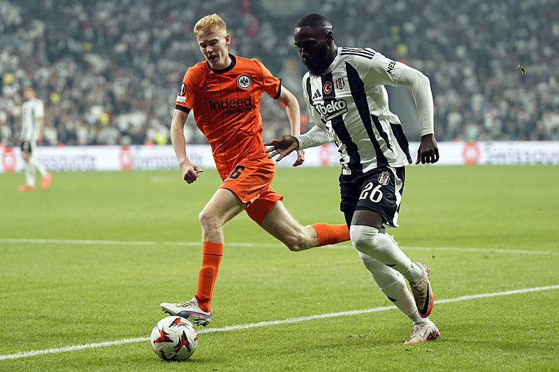 Arthur Masuaku a marqué le seul but de Beşiktaş en Ligue Europa. [İHA]