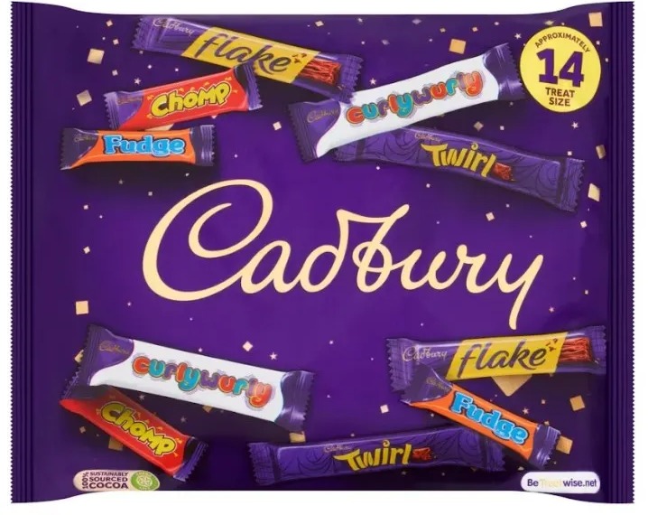 Un pack varié de chocolat au lait Cadbury ne coûte que 1,95 £ avec une Tesco Clubcard