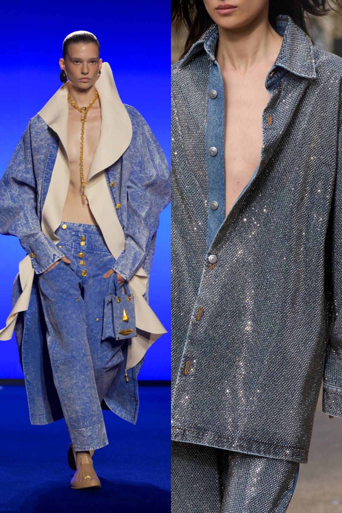 Schiaparelli SS25 (à gauche), Stella McCartney SS25.