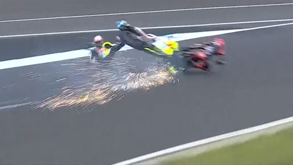 MotoGP: Crash zwischen Bezzecchi und Vinales Phillip Island