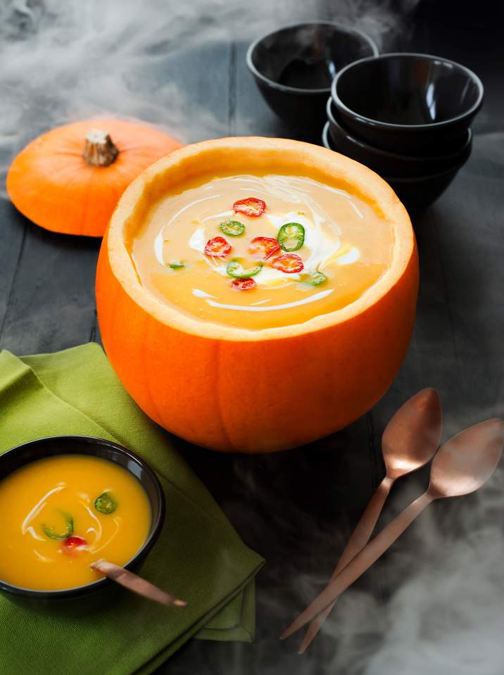 Cette soupe à la courge musquée est une excellente entrée