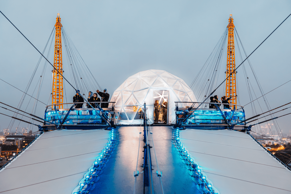 La boule à neige d'Up at the O2 est une nouvelle attraction ce Noël