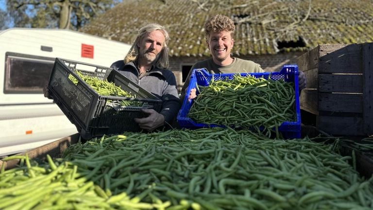 Farmer Kees et Thibaud de No Waste Army (photo : Floortje Steigenga).