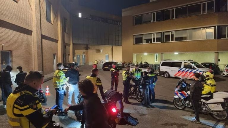 Inspection de vendredi dans le centre d'Eindhoven (photo : police).