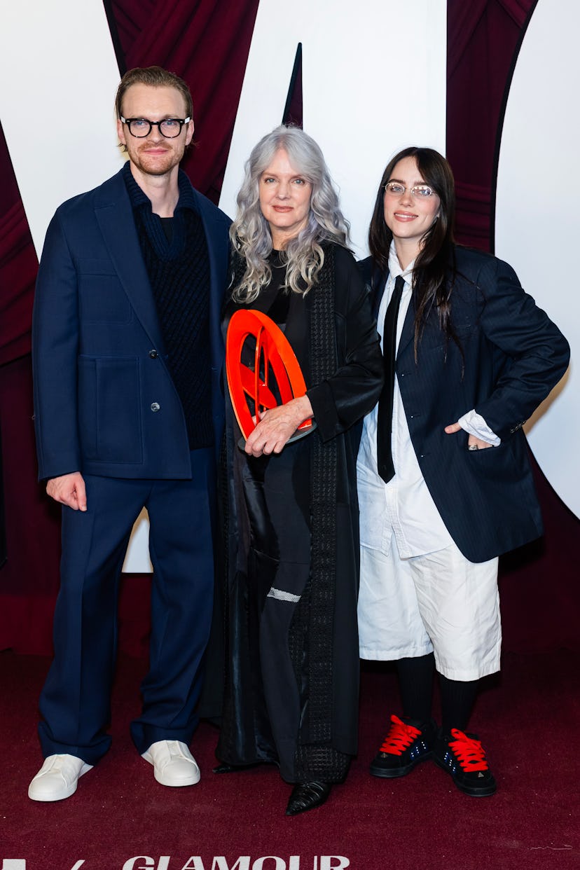   Finneas O'Connell, Maggie Baird et Billie Eilish assistent aux Glamour Women of the Year 2024 