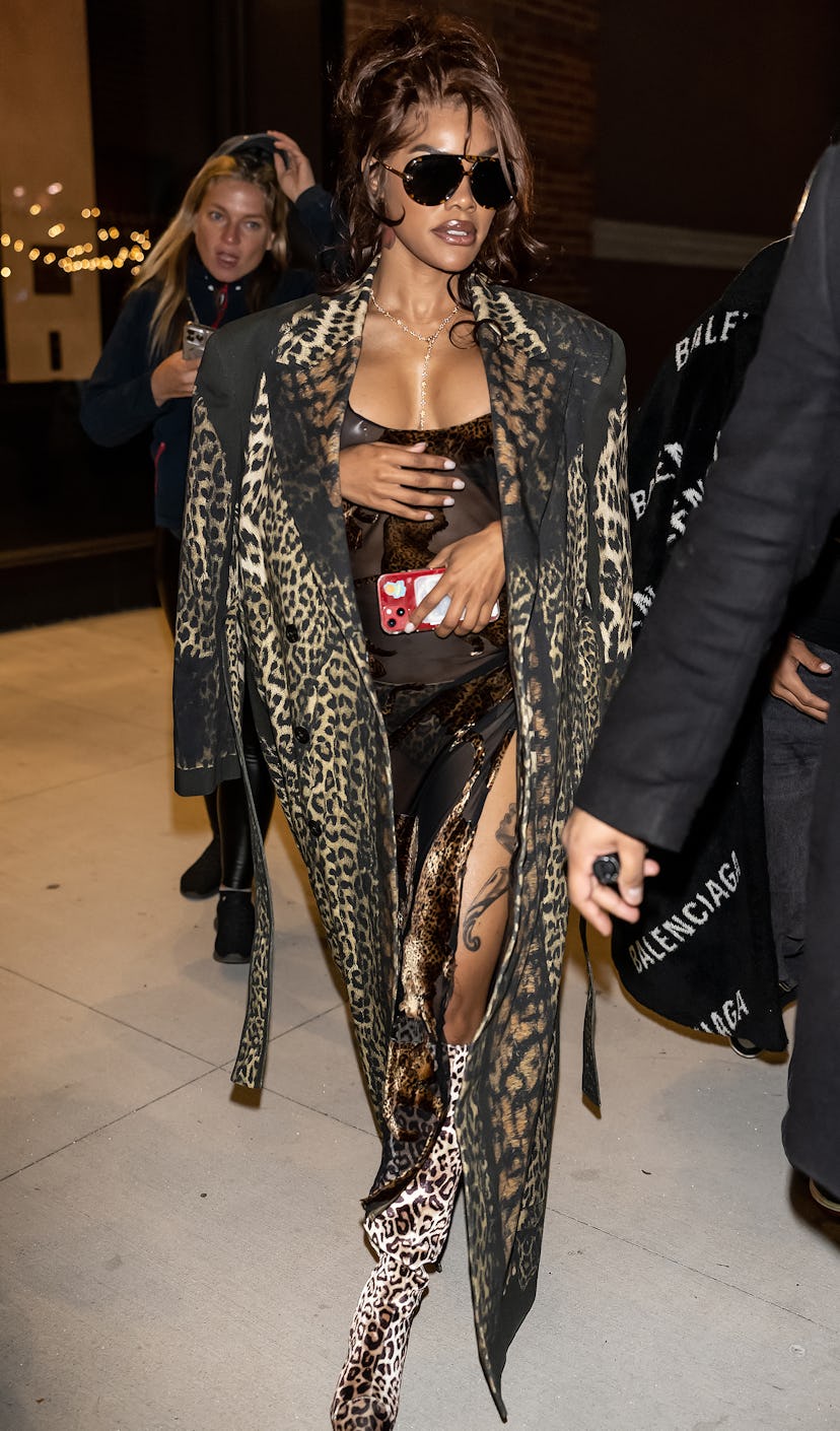 Teyana Taylor arrive à l'after party du défilé de mode Victoria's Secret 2024