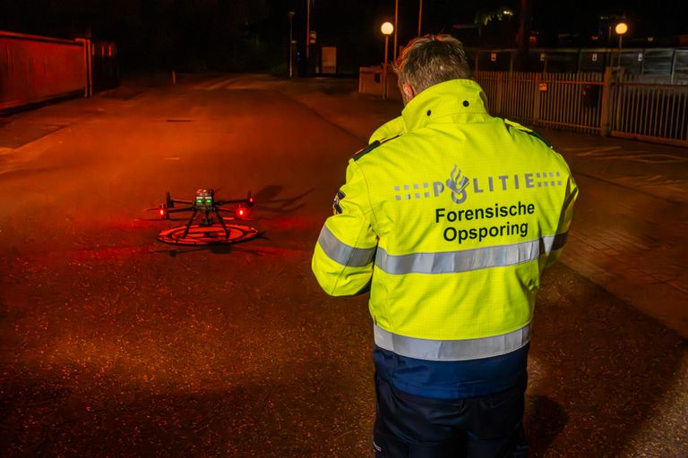 Un drone est utilisé pour rechercher l'homme disparu (photo : Dave Hendriks/SQ Vision).