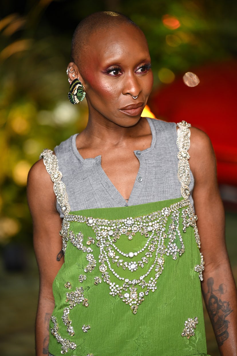 NEW YORK, NEW YORK - 29 OCTOBRE : Cynthia Erivo arrive aux 2024 WSJ Magazines Innovator Awards et...