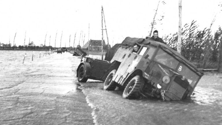 Le Rijpersweg, Oud Gastel et les polders inondés étaient également dangereux (photo : archives).