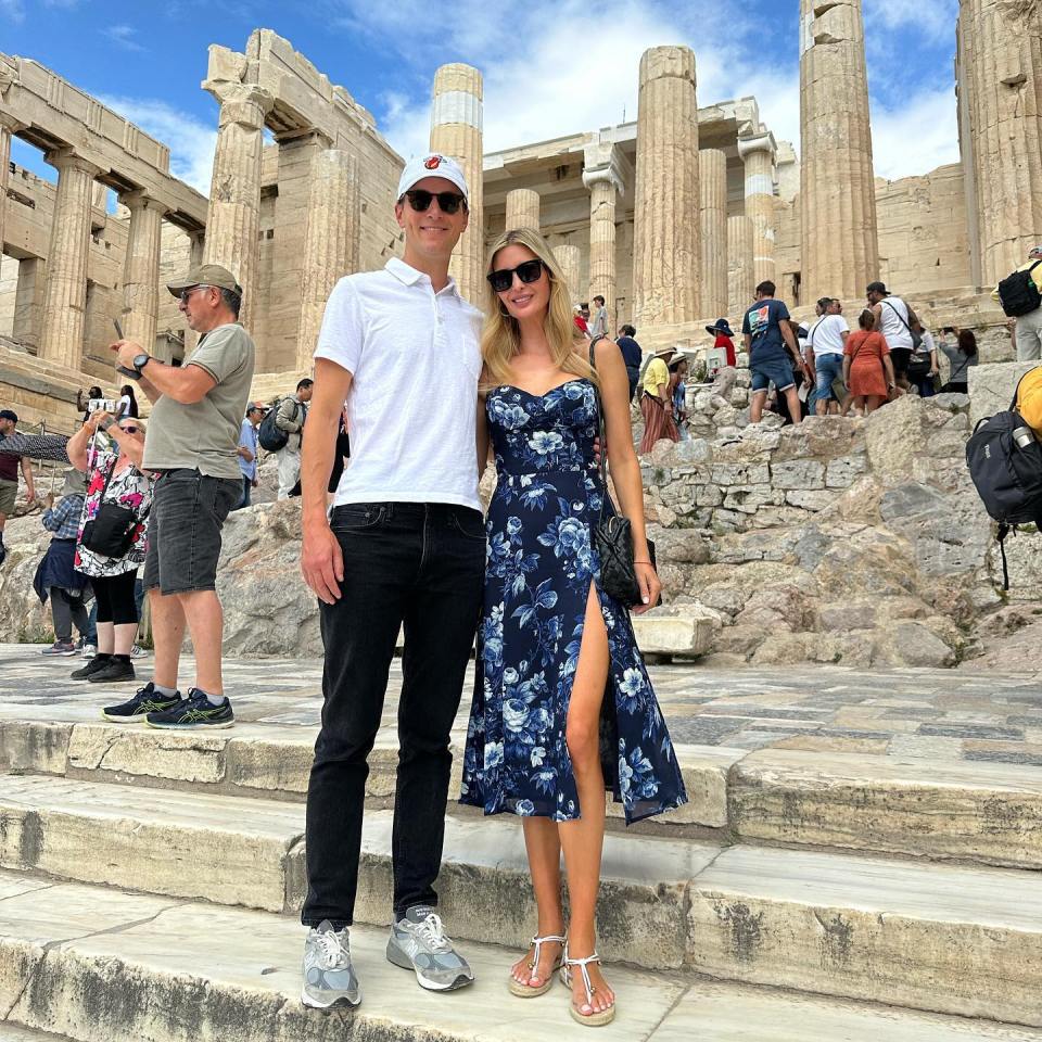 Le couple lors d'un récent voyage en Grèce