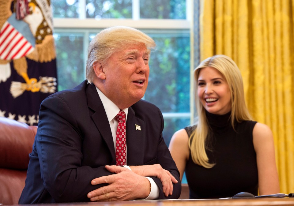 Ivanka et Donald Trump à la Maison Blanche