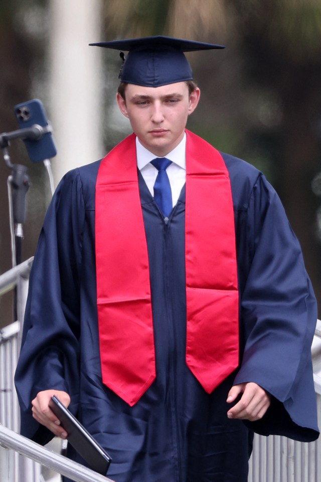 Barron Trump à la remise de son diplôme d'études secondaires cette année