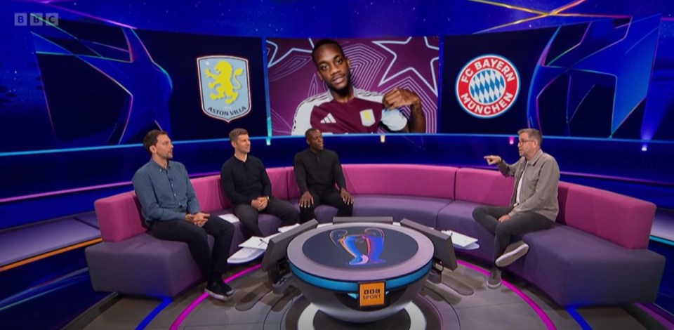 Chapman était sur le canapé pour la nouvelle émission des temps forts de la BBC Champions League