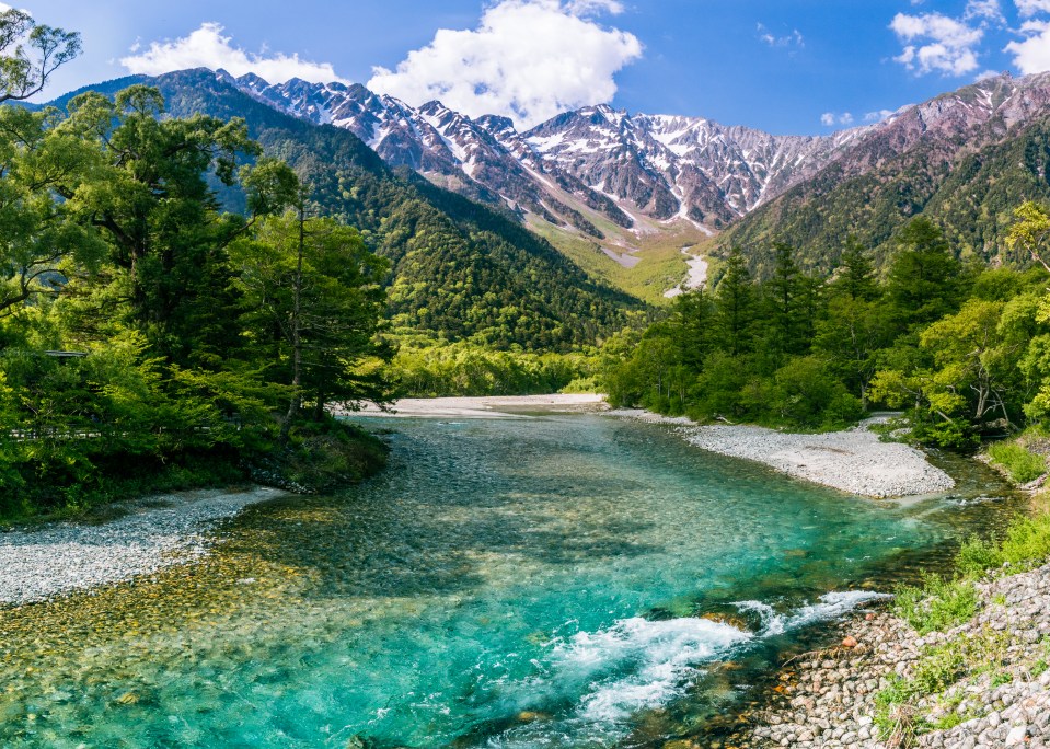 Le parc japonais Kamikochi, sur la route Kyoto-Tokyo