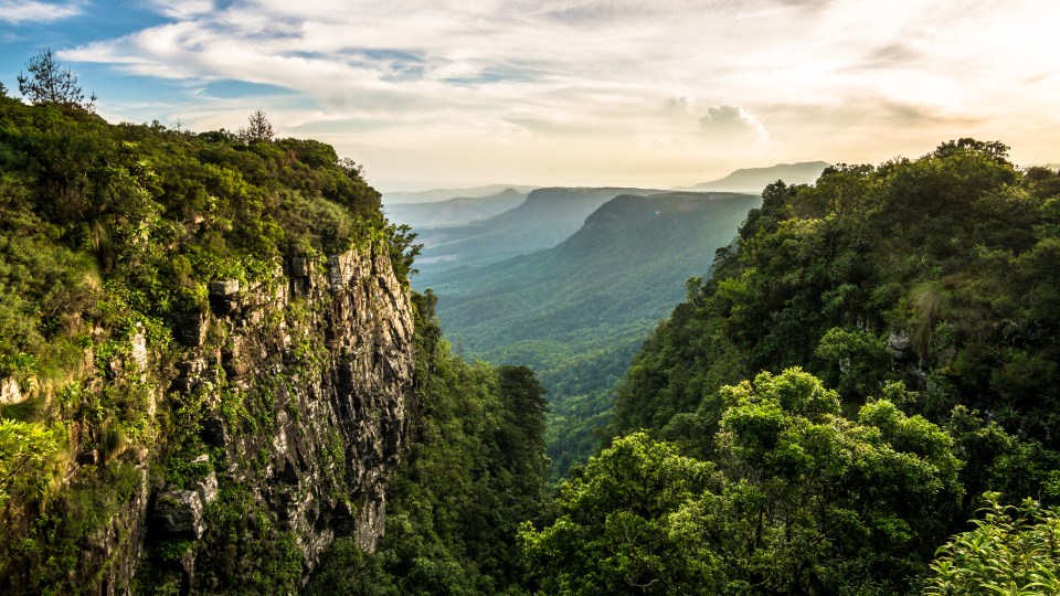 Point de vue « Fenêtre de Dieu » près de Graskop en Afrique du Sud