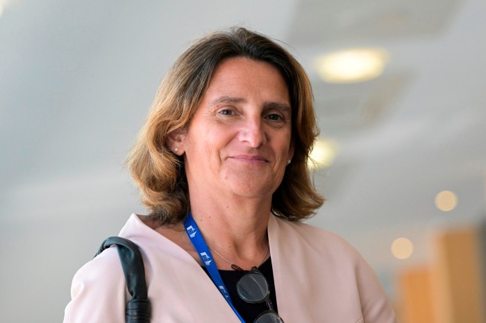 La ministre espagnole de l'Environnement, Teresa Ribera