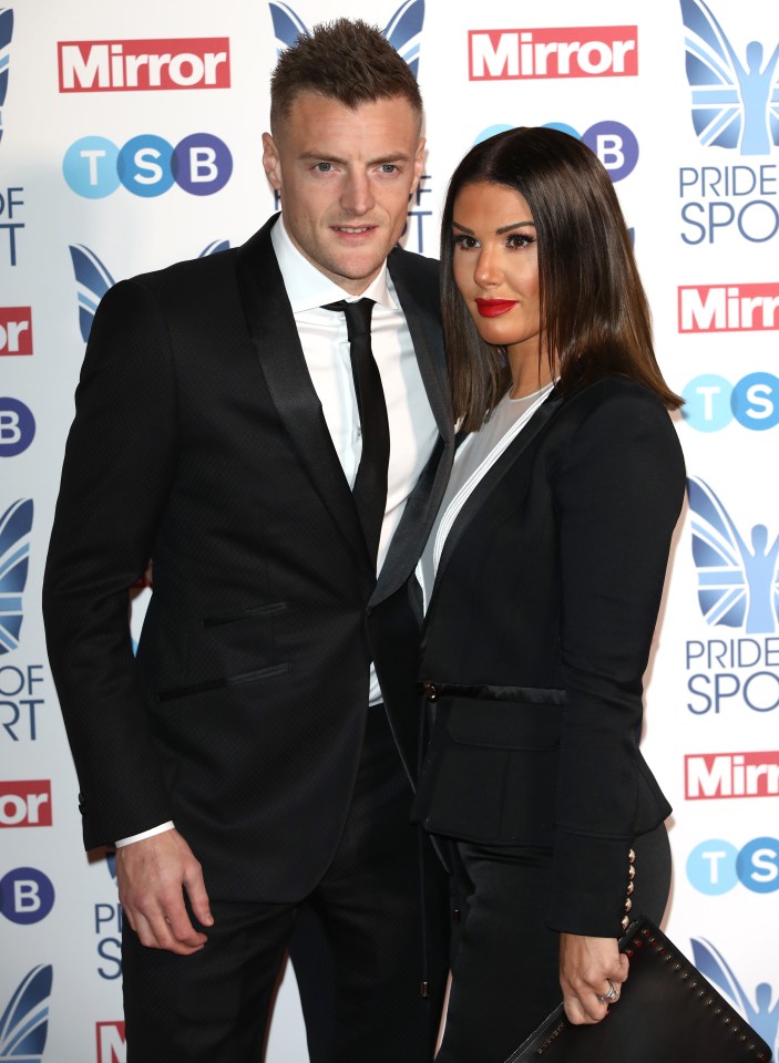 Le footballeur Jamie Vardy et son épouse Rebekah Vardy