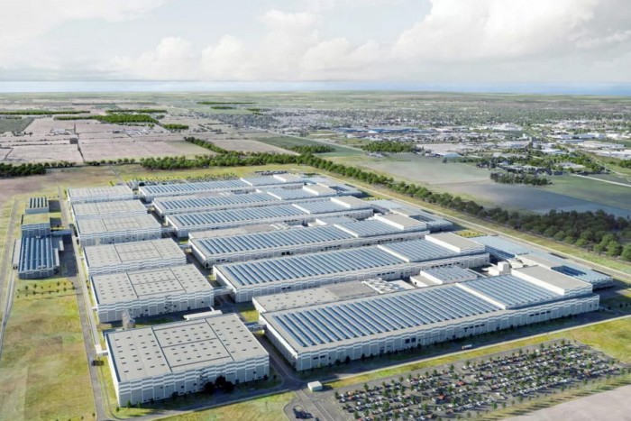 Rendu de la Gigafactory de St. Thomas de Volkswagen au Canada 