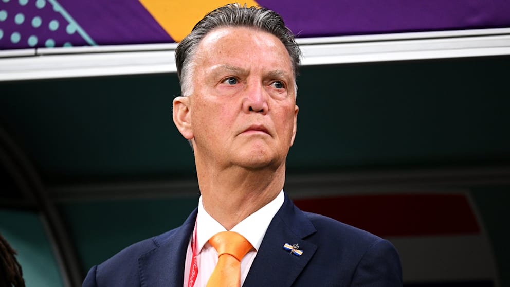 Louis van Gaal (damals 71) als holländischer Nationaltrainer bei der WM 2022 in Katar