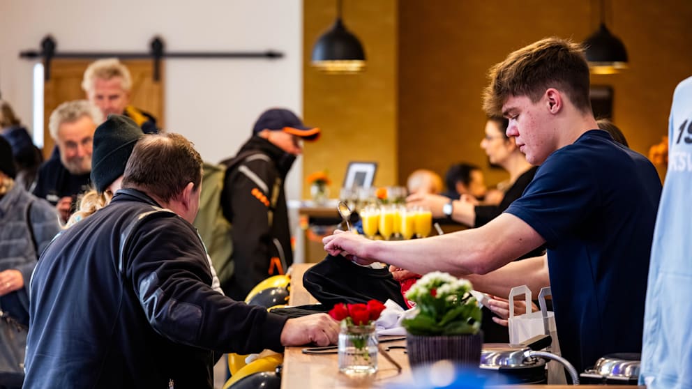 Viel Betrieb war bei der Eröffnung des Café des ThSV Eisenach.