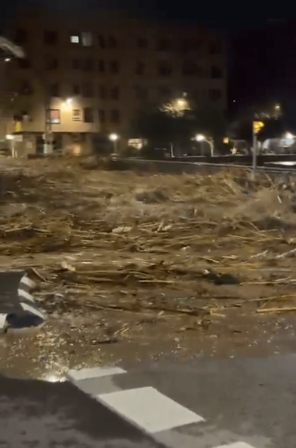 Des images montrent que les routes se transforment en rivières lors des inondations