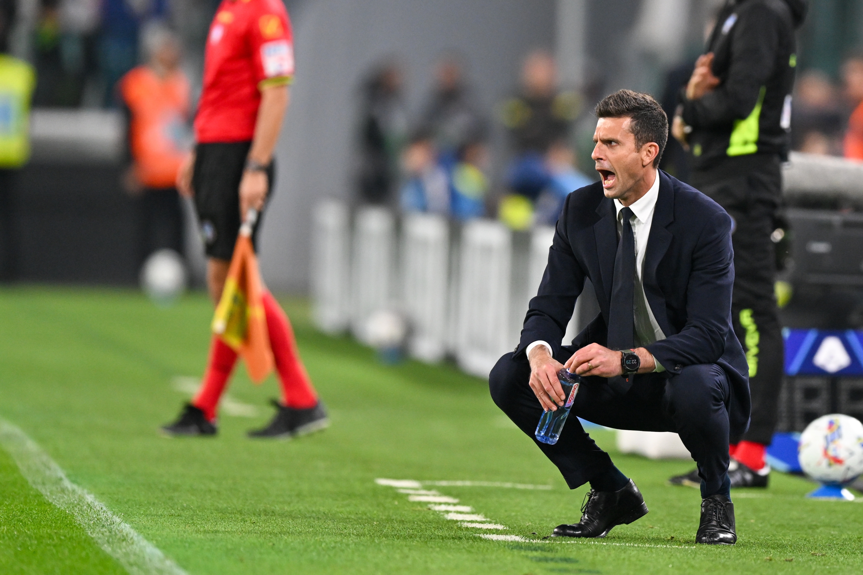 La Juve ? L'entraîneur-chef Thiago Motta lors du match de football Serie A entre Juventus et Parme au stade Allianz de Turin, Italie - mercredi 30 octobre 2024. Sport - Football . (Photo de Tano Pecoraro/Lapresse)