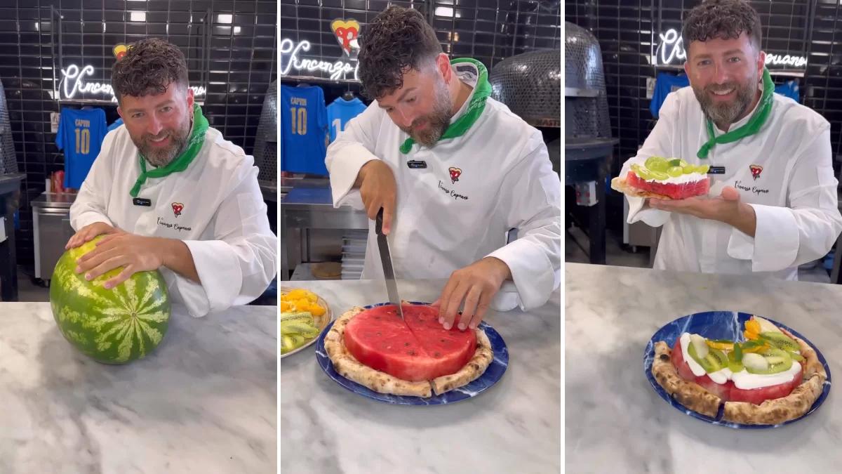 Pizza à la pastèque, l'expérience du chef napolitain fait sensation sur la toile