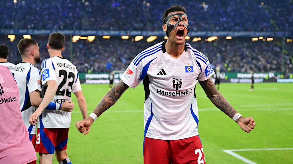 Davie Selke (30) kam im Sommer 2024 ablösefrei aus Köln und schoss den HSV mit 22 Toren in die Bundesliga