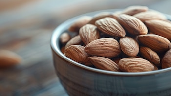 Les almendras sont un snack