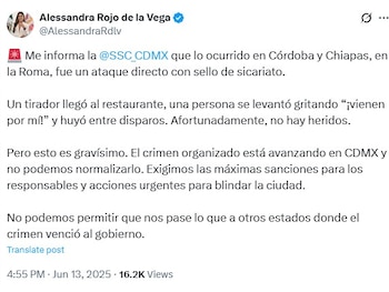 La alcaldesa de Cuauhtémoc, Alessandra