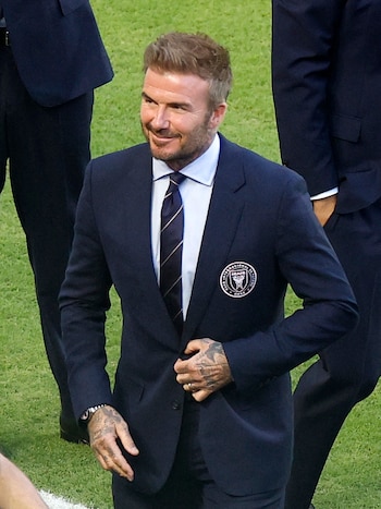 David Beckham présente en tant que directeur sportif