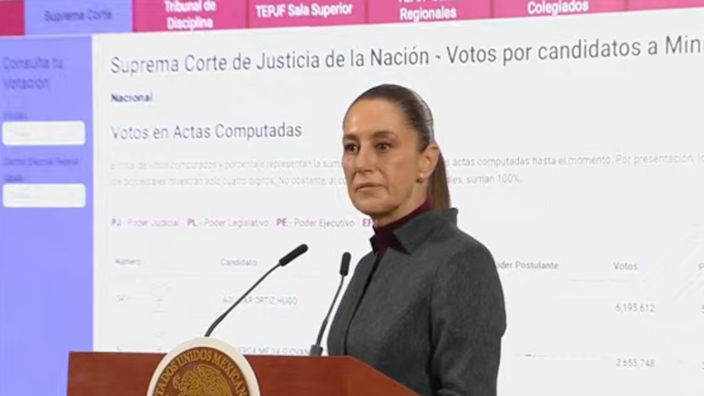 Acordeones de la elección judicial, Claudia Sheinbaum