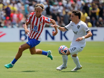 El partido entre el Atlético