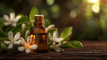 El aceite de flor de