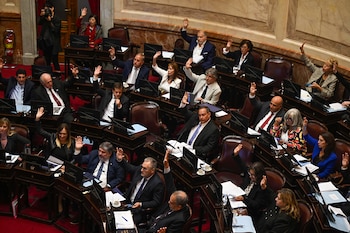 Séance du bloc kirchneriste