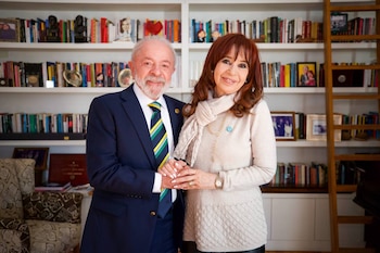CFK recibió en su casa