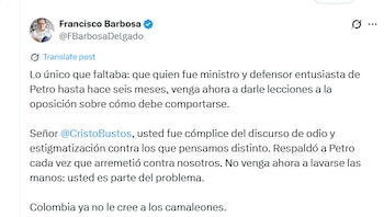 Barbosa señaló que Cristo formó
