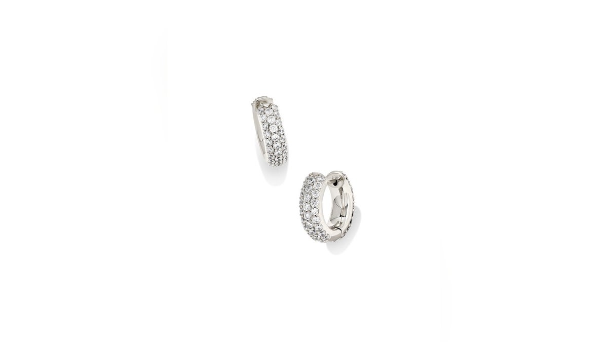Mikki Pave Huggie Earrings