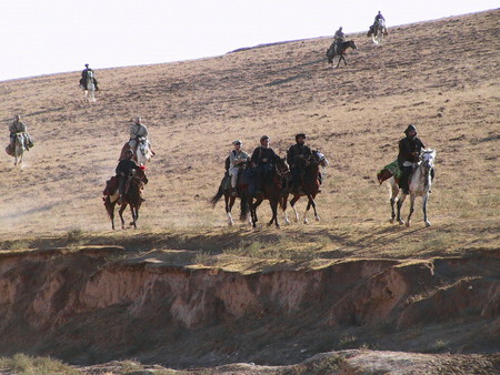 Soldats américains à cheval en Afghanistan