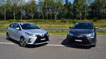 El Toyota Yaris es parcialmente