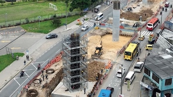 Vigas pórtico en construction