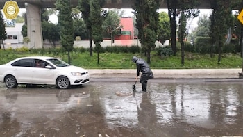 Lluvias en alcaldía Magdalena Contreras.