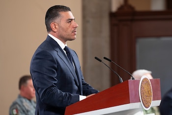 Le secrétaire Omar García Harfuch