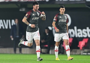 Fabio Pereyra célèbre son but